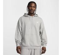 NIKE Club Fleece Oversize French Terry Pullover Hoodie Herren 063 - dk grey heather/lt smoke grey/white XL
