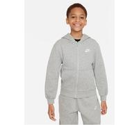 NIKE Club Fleece French Terry Kapuzenjacke Kinder 063 - dk grey heather/base grey/white L (147-158 cm)