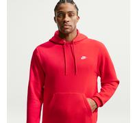Kapuzensweatshirt NIKE SPORTSWEAR "M NK CLUB BB PO HOODIE", Gr. XXL, university rot, university rot, weiß, Jersey, Obermaterial: 80% Baumwolle, 20% Polyester, normal, Rundhals, Sweatshirts, mit Kängur