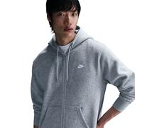 NIKE Club Fleece-Kapuzenjacke Herren 063 - dk grey heather/lt smoke grey/white L