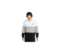 nike club fleece langarm polo weis schwarz XL