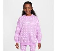 NIKE Sportswear Club Fleece Oversize Crewneck Sweatshirt Mädchen 532 - rush fuchsia/white XL (156-166 cm)