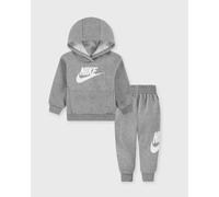 Jogginganzug NIKE SPORTSWEAR "NKN CLUB FLEECE SET", Jungen, Gr. 3 (98), grau, Sweatware, Obermaterial: 60% Baumwolle, 40% Polyester, meliert, Sportanzüge Jogginganzug, mit Kapuze, mit elastischem Bund