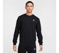 Nike Club French Terry Herren-Rundhalsshirt - Schwarz/Weiß, XL