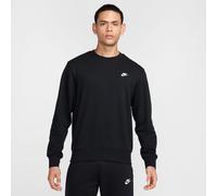 NIKE Club French Terry Sweatshirt Herren 010 - black/white XS