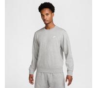 Nike Herren Club Ft Crew Sweatshirt, Dk Grey Heather/White, XXL