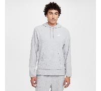 Nike Club Men's Winterized Pullover Hoodie Light Smoke Grey/Pure/White - M