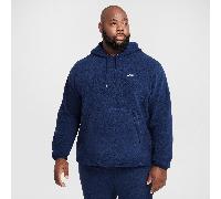 Nike Club Men's Winterized Pullover Hoodie Midnight Navy/White - M