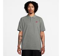 NIKE Club Poloshirt Herren 064 - dk grey heather/university red M