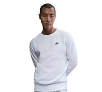 NIKE Club Crew Fleece-Sweatshirt Herren 100 - white/black XL