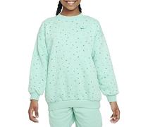 Nike NSW CLUB FLC OVRSZD CRW LOGO Sweatshirt für Mädchen, hellgrün, größe M