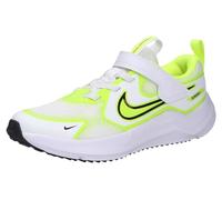 Nike Cosmic Runner HM4400 106 Laufschuhe für Kinder, Weiß und Neongelb, Klettverschluss, atmungsaktives Mesh, Weiß, 34 EU