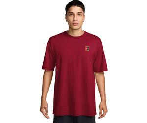 Nike Court 90er T-Shirt S Dunkelrot