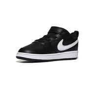 Nike Court Borough Low 2 (GS) Sneaker, Black/White, 35.5 EU
