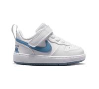 Nike Court Borough Low Baby-Sneaker 100 - white/work blue 19.5 für Kinder, weiß, Größe 19 ½ EU