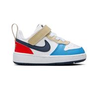 Nike Court Borough Low Recraft Babys und Kleinkinder Schuh, White/Thunder Blue-Lt Crimson, 23.5 EU