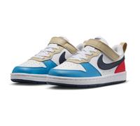 NIKE Court Borough Low Recraft Sneaker Kinder 124 - white/thunder blue-lt crimson 33.5