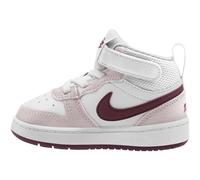NIKE Court Borough Mid 2 Baby-Sneaker 118 - white/burgundy crush-platinum violet 22