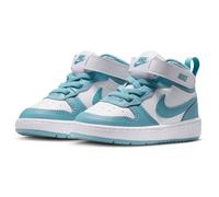 NIKE Court Borough Mid 2 Baby-Sneaker 129 - white/denim turq 23.5