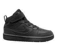 NIKE Court Borough Mid 2 Sneaker Kinder black/black-black 33.5