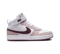 Nike Kinder Sneaker Court Borough Mid 2 (PSV) CD7783-118 29.5 White/Burgundy Crush-Platinum