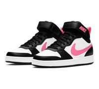 Sneaker NIKE SPORTSWEAR "Court Borough Mid 2", Mädchen, Gr. 36,5, schwarz, Leder, Synthetik, Schuhe Sneaker, Design auf den Spuren des Air Force 1 für Jugendliche (15395236-36,5) schwarz