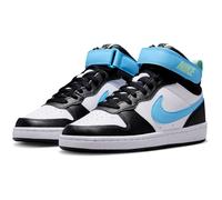 NIKE Court Borough Mid 2 Sneaker ältere Kinder 136 - white/football blue-black-arctic green 37.5
