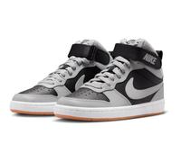 NIKE Court Borough Mid 2 Sneaker Kinder 016 - black/lt smoke grey-white-gum med brown 38