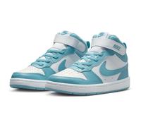 NIKE Court Borough Mid 2 Sneaker Kinder 129 - white/denim turq 33.5