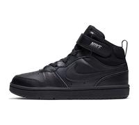 NIKE Court Borough Mid 2 Sneaker Kinder black/black-black 28.5