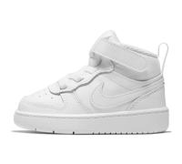 NIKE Court Borough Mid 2 Sneaker Kinder white/white-white 19.5