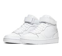 NIKE Court Borough Mid 2 Sneaker Kinder white/white-white 35.5