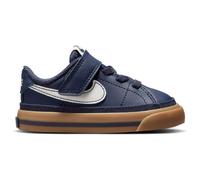 Nike Court Legacy Schuh, Thunder Blue/Sail-Gum Light Brown, 23.5 EU