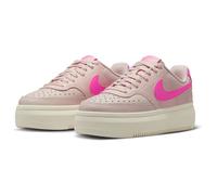 NIKE Court Vision Alta Plateau Sneaker Damen 601 - silt red/pink spell-pale ivory 39