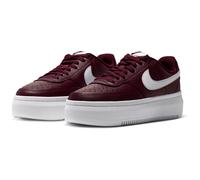 NIKE Court Vision Alta Plateau Sneaker Damen 602 - night maroon/white 40.5
