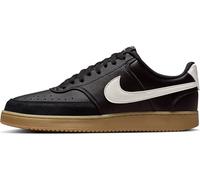 Nike Court Vision Low Herrenschuh, Schwarz/Gum Light Brown/Sail, IB2998-004, 42 EU (8.5 US)
