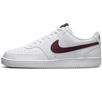 NIKE Court Vision Low Next Nature Herren Sneaker Farbe: Weiß/Burgundrot (113); Größe: EUR 44 | US 10 | UK 9