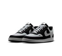 Sneaker NIKE SPORTSWEAR "Nike Court Vision Low", Herren, Gr. 45,5, schwarz, lt smoke grau, lt smoke grau, sail, Synthetik, Schuhe Sneaker, inspiriert vom Design des Nike Air Force (76481107-45,5) schw