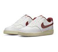 Nike Damen Sneaker Court Vision Low Next Nature DH3158-106 38 White/Team Red-Muslin-Mtlc G