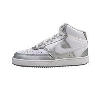 NIKE Court Vision Mid-Top Sneaker Damen 108 - white/metallic silver 41