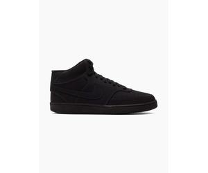 Nike Court Vision Mid Hoher Sneaker Schwarz, Herren, Größe: 47 1/2, Material: Leder/Textil