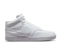NIKE Court Vision Mid-Top Sneaker Herren white/white-white 43