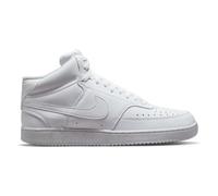 NIKE Court Vision Mid-Top Sneaker Herren white/white-white 44