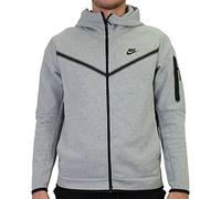 Nike CU4489-063 M NSW TCH FLC HOODIE FZ WR Sweatshirt Men's DK GREY HEATHER/BLACK 2XL