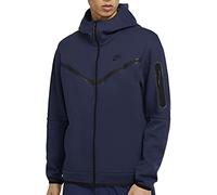 Nike CU4489-410 M NSW TCH FLC Hoodie FZ WR Sweatshirt Men's Mitternachtsmarine/Schwarz 2XL