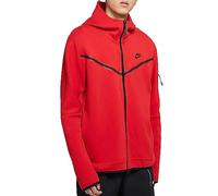 NIKE CU9223-657 B NSW TCH FLC FZ Sweatshirt Men's Universitätsrot/Schwarz L
