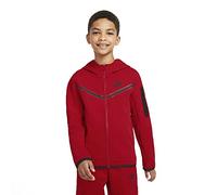 Nike CU9223-657 B NSW TCH FLC FZ Sweatshirt Men's Universitätsrot/Schwarz S