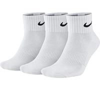 Nike Herren Strümpfe Cushion Quarter, 3er Pack - Mehrfarbig (weiß/schwarz), 34-38 EU