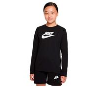 Nike CZ1260 G NSW LS Tee Basic Futura Sweatshirt Boys Black/White S