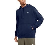 Nike CZ7857 M NSW Club Hoodie PO FT Sweatshirt Mens Midnight Navy/Midnight Navy/White L